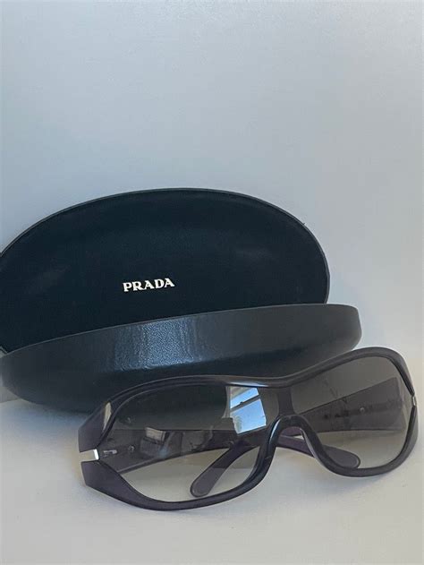 vintage prada shield sunglasses|are prada sunglasses polarized.